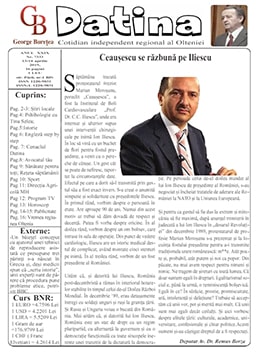Anunț de mediu în ziarul Datina din județul Mehedinti - Publică rapid