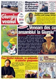 Anunț de mediu în ziarul Giurgiuveanul din județul Giurgiu - Publică rapid