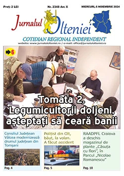 Anunț de mediu în ziarul Jurnalul Olteniei din județul Gorj - Publică rapid