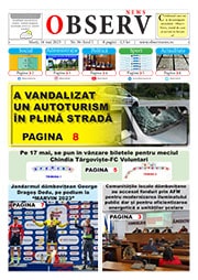Anunț de mediu în ziarul Observ News din județul Dambovita - Publică rapid