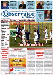 Anunț de mediu în ziarul Observator de Calarasi din județul Calarasi - Publică rapid