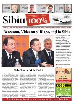 Anunț de mediu în ziarul Sibiu 100 din județul Sibiu - Publică rapid